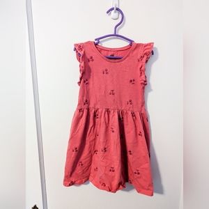 ✨3/$15 H&M 3T Cherry Glitter Dress